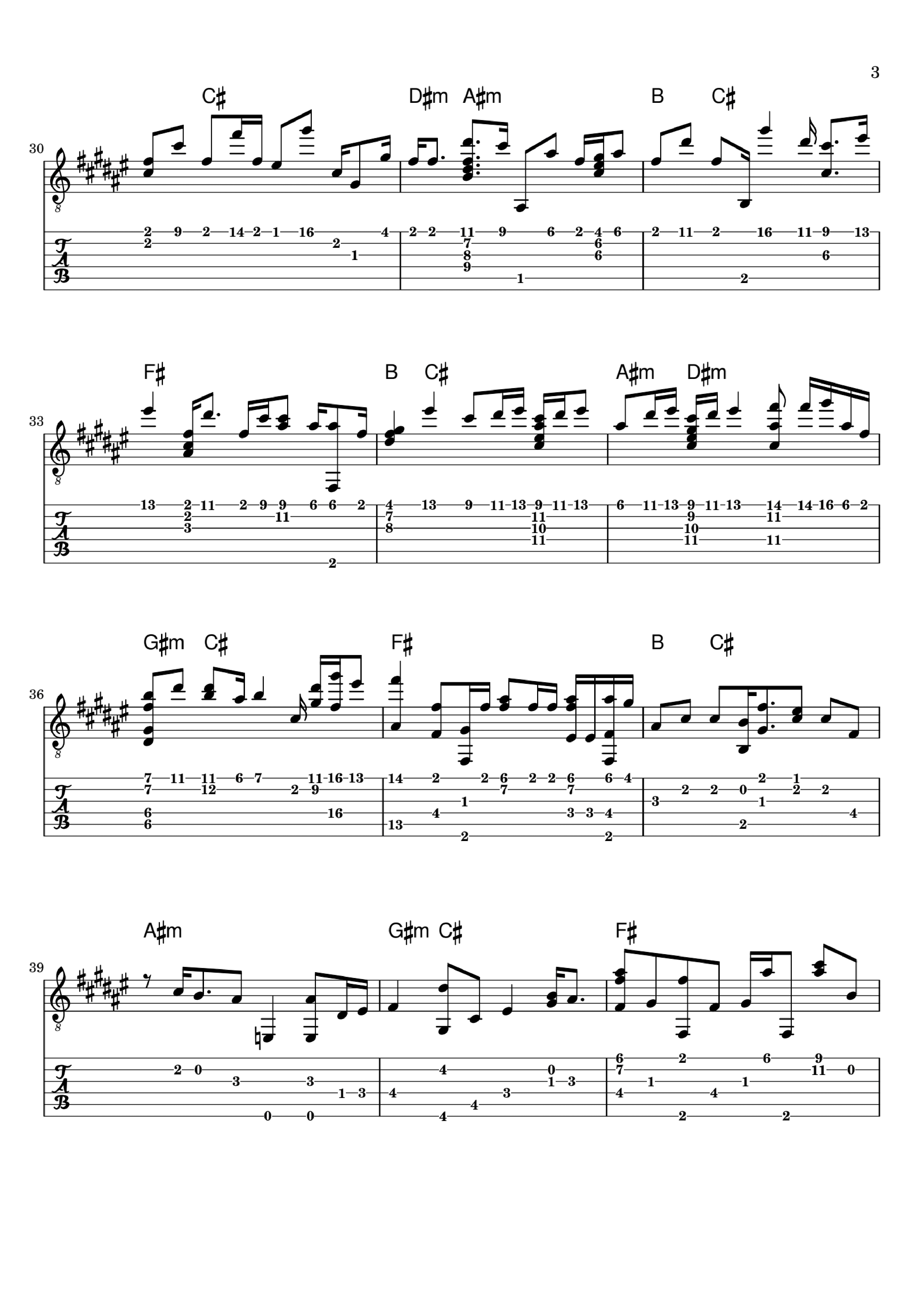 Sheet nhạc bài hát giờ thì